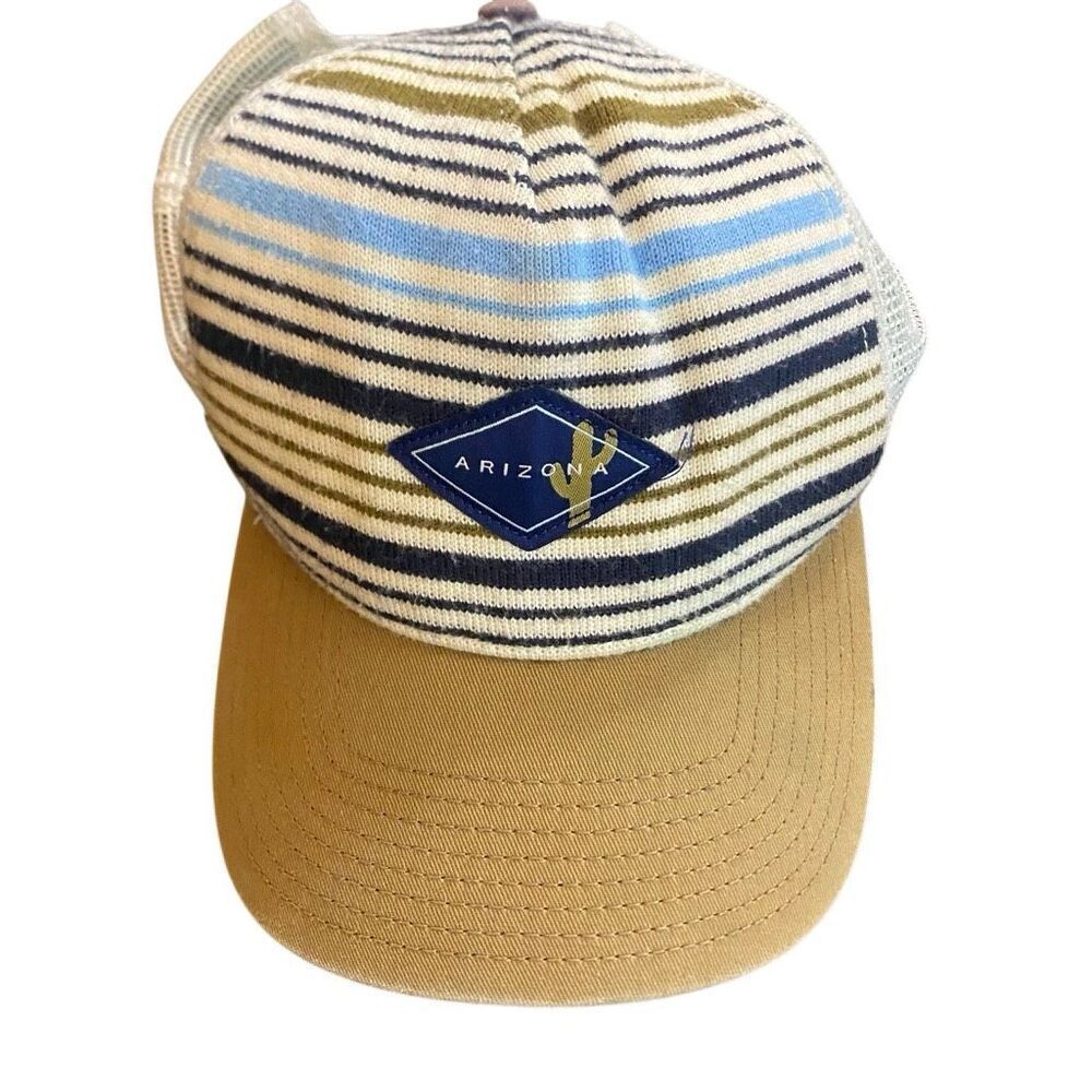 The game Arizona baseball cap striped gold and blue baseball hat
